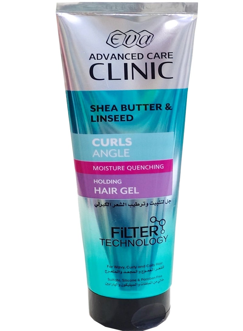 إيفا أدفانسد كير كلينيك جل الشعر بزبدة الشيا وبذور الكتان لتجعيدات الشعر، 230 مل