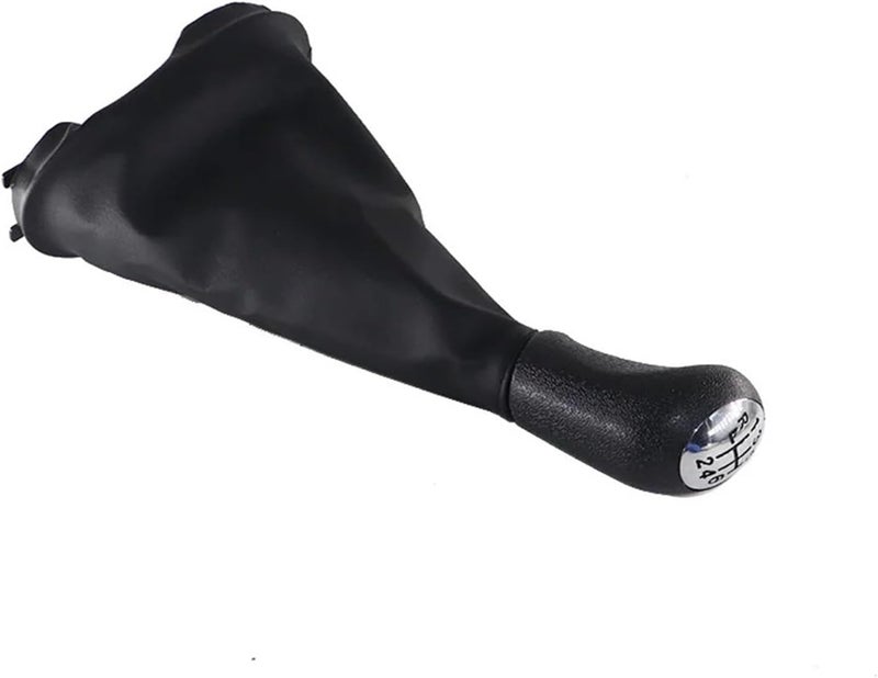 Gear Shift Knob Boot Cover Gaiter Lever Shifter Handle Stick Leather Compatible With Renault Dacia Logan 1 I MK1 04-12 Lever Gaiter 5 Speed(Gear boot) - Image 4