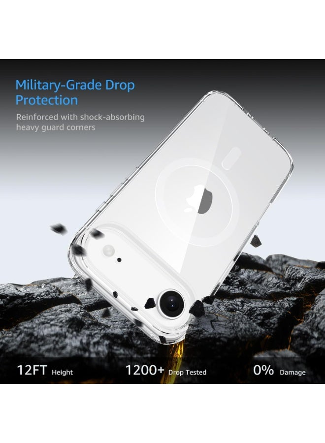 UMIXPRO Crystal Clear Case for iPhone 17 Air, MagSafe Compatible, Military-Grade Protection, Anti-Yellowing - Image 3