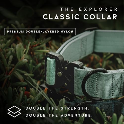 Roam Made to ROAM Premium Dog Collar - Adjustable Heavy Duty Nylon Collar with Quick-Release Metal Buckle (Oregon Haze, Classic Size 5) - Image 3