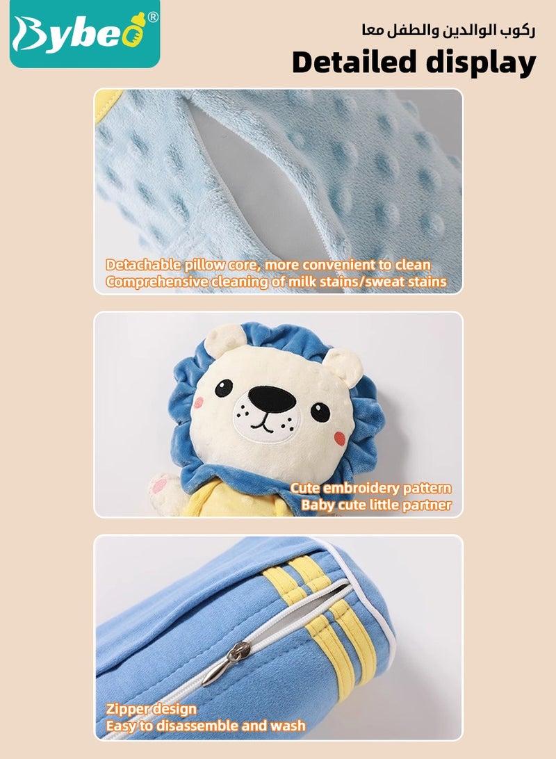Baby Anti Roll Sleeping Pillow, Infant Side Safer Sleeper, Newborn Nursing Sleeping Pillow, Baby Soothing Pillow, Baby Sleep Soother, Baby Sleep Positioner Cushion With Removable Anti Roll Positioner