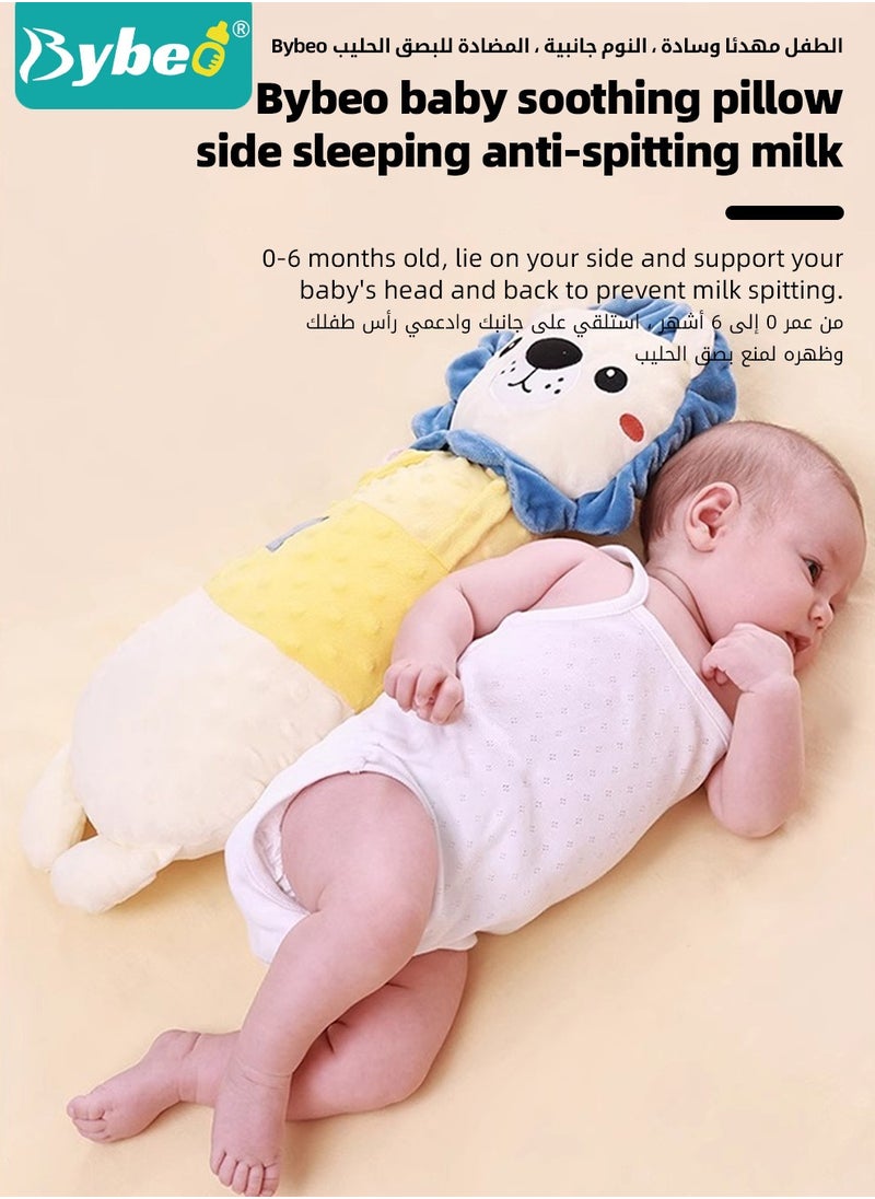 Bybeo Baby Anti Roll Sleeping Pillow, Infant Side Safer Sleeper, Newborn Nursing Sleeping Pillow, Baby Soothing Pillow, Baby Sleep Soother, Baby Sleep Positioner Cushion With Removable Anti Roll Positioner  - Image 4