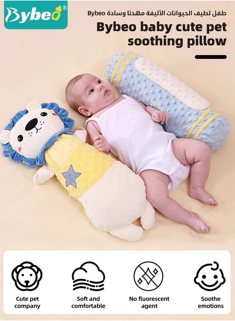 Bybeo Baby Anti Roll Sleeping Pillow, Infant Side Safer Sleeper, Newborn Nursing Sleeping Pillow, Baby Soothing Pillow, Baby Sleep Soother, Baby Sleep Positioner Cushion With Removable Anti Roll Positioner  - Image 2