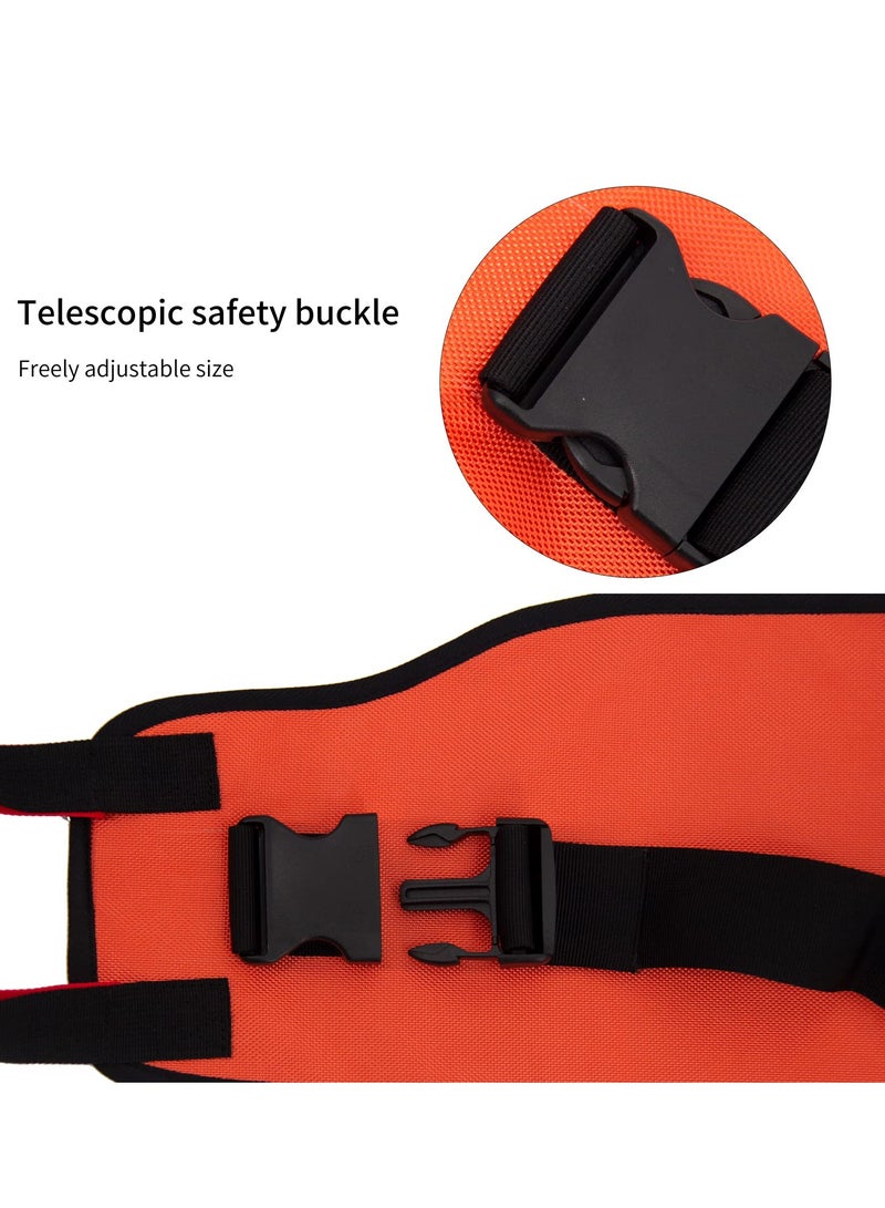 XiuWoo Transfer Sling Gait Belt for Lifting Seniors, Transfer Belt with Widened Back Curve Design, Transfer Boards for Bedridden Patient, Bed Assist Handle, Back Lift Belt for Patient Care, Black - Image 5