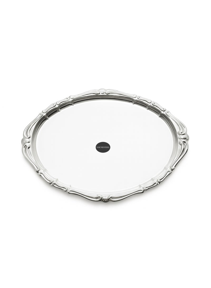 younesteel Oval Serving Tray 45x37cm - Image 2