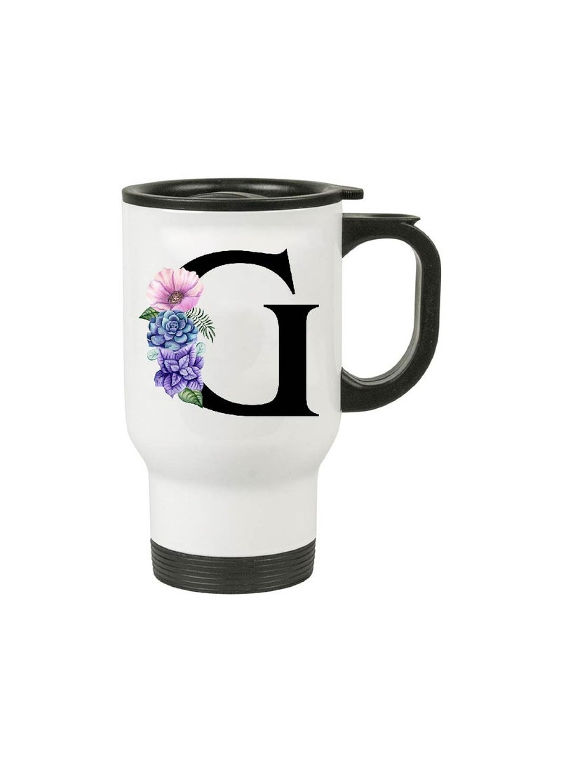 برينت شوب فور مي حقيبة حمل قطنية من القماش بأحرف أولية، وحقيبة مستحضرات تجميل، وكوب سفر من الفولاذ المقاوم للصدأ - مجموعة أنيقة مكونة من 3 مجموعات كومبو للفتيات - هدية لحفلات الزفاف - هدايا للفتيات - هدية للأصدقاء - Image 4