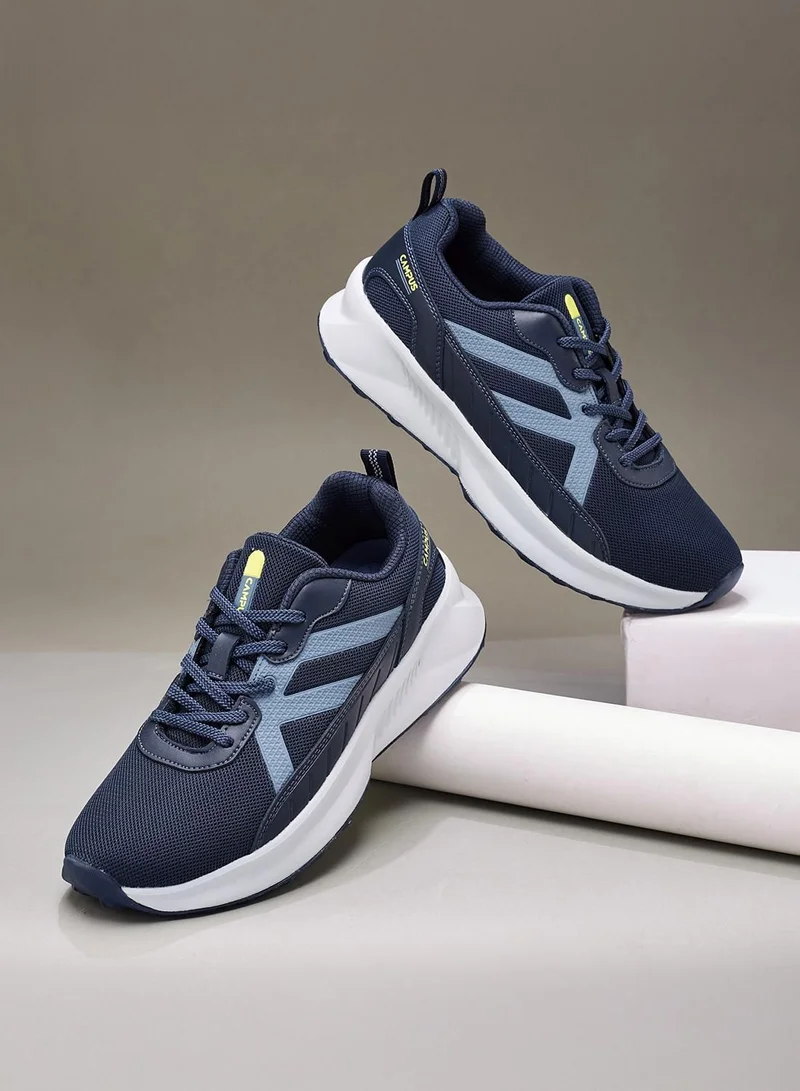 CAMPUS Men’s Sports Sneakers – Dynamic Dual Tone Design Shoes with Stylish Blue Contrast Detailing