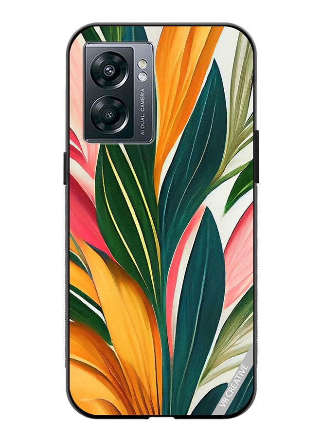 VR CREATIVE Protective Case Cover For OnePlus Nord N300 Backdrop Of Abstract Bright Style Flowers And Tropical Design Multicolour - Image 1