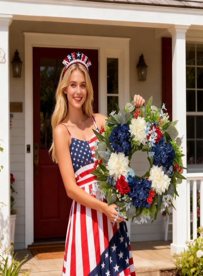 HipTree 24 Inch Spring Wreaths for Front Door-03 - Image 3