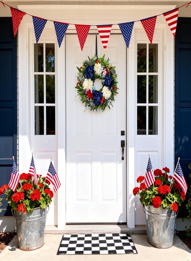 HipTree 24 Inch Spring Wreaths for Front Door-03 - Image 2