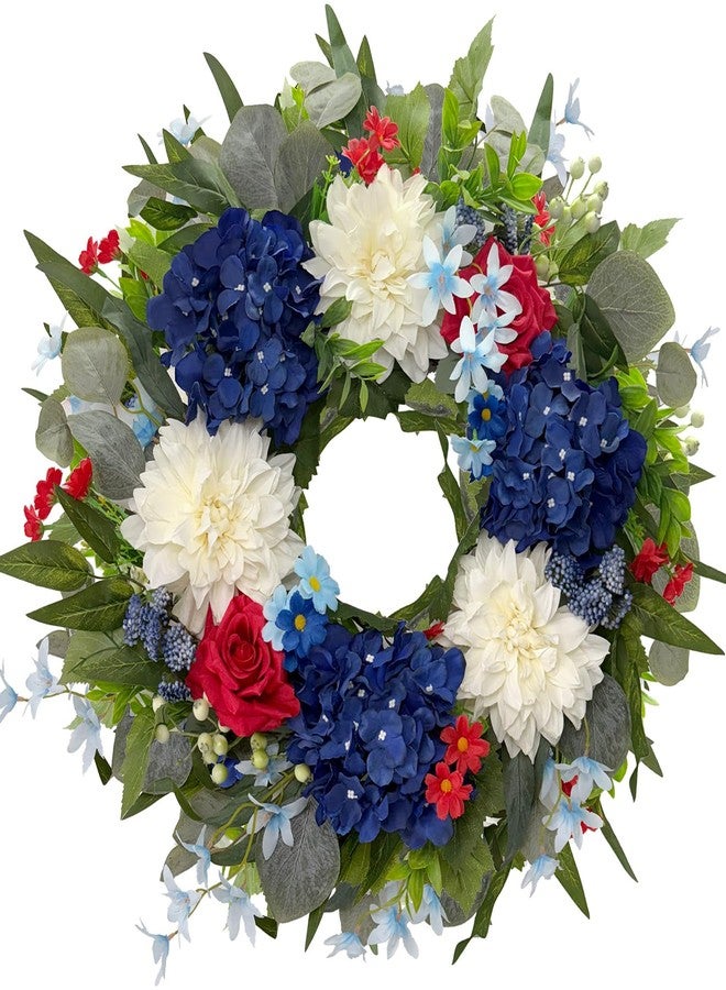 HipTree 24 Inch Spring Wreaths for Front Door-03 - Image 1