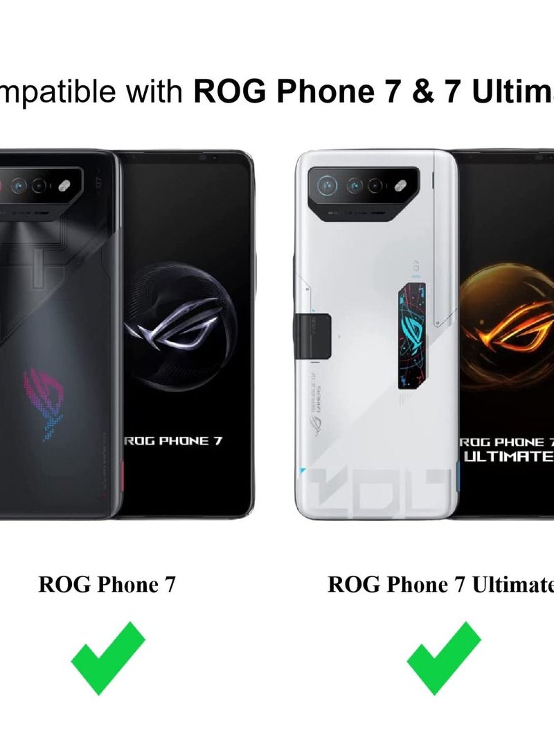 Excefore Transparent Hybrid Case for ASUS ROG Phone 7/7 Ultimate, Clear Hard Back + Soft TPU Bumper, Shockproof Phone Cover - Image 2