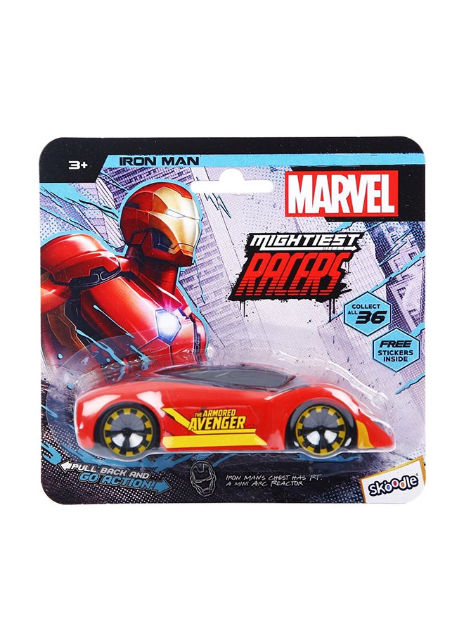 Marvel Skoodle Pull Back Mightiest Racer Ironman – Toy Vehicle for Kids Ages 3+ - Image 1