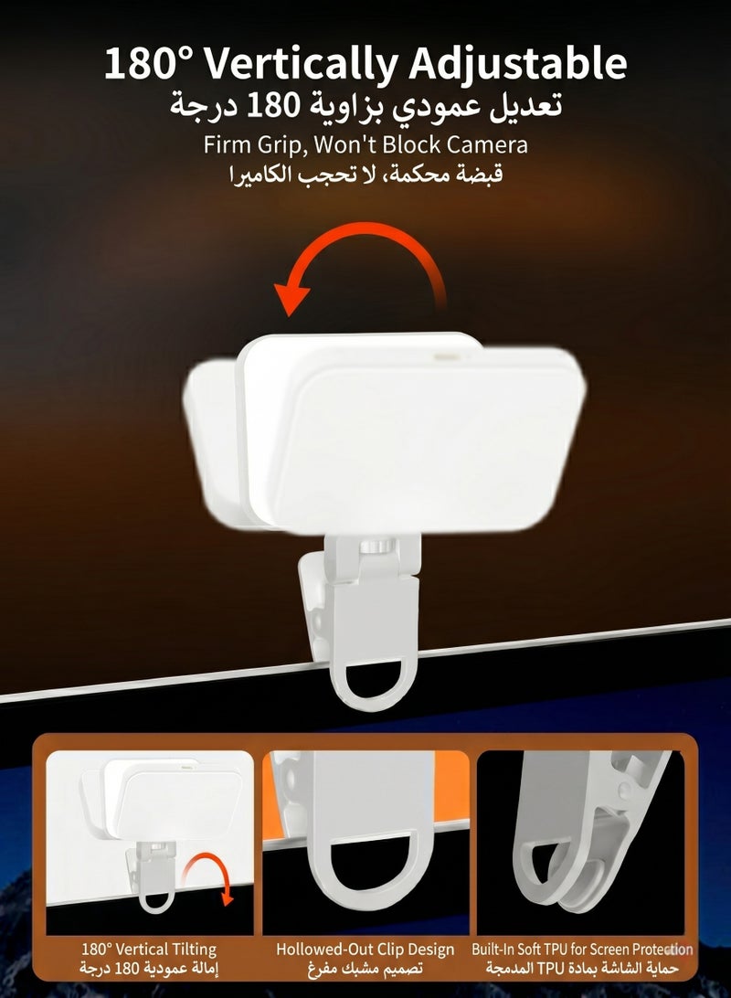 ZAFRA RGB Video Light with Magsafe, Rechargeable Magnetic RGB Photography Light Clip on Phone Laptop,Portable LED Camera Fill Light Panel, Pocket LED Phone Light for Video Conference,TikTok,Youtube, Selfie, Live Streaming - Image 4