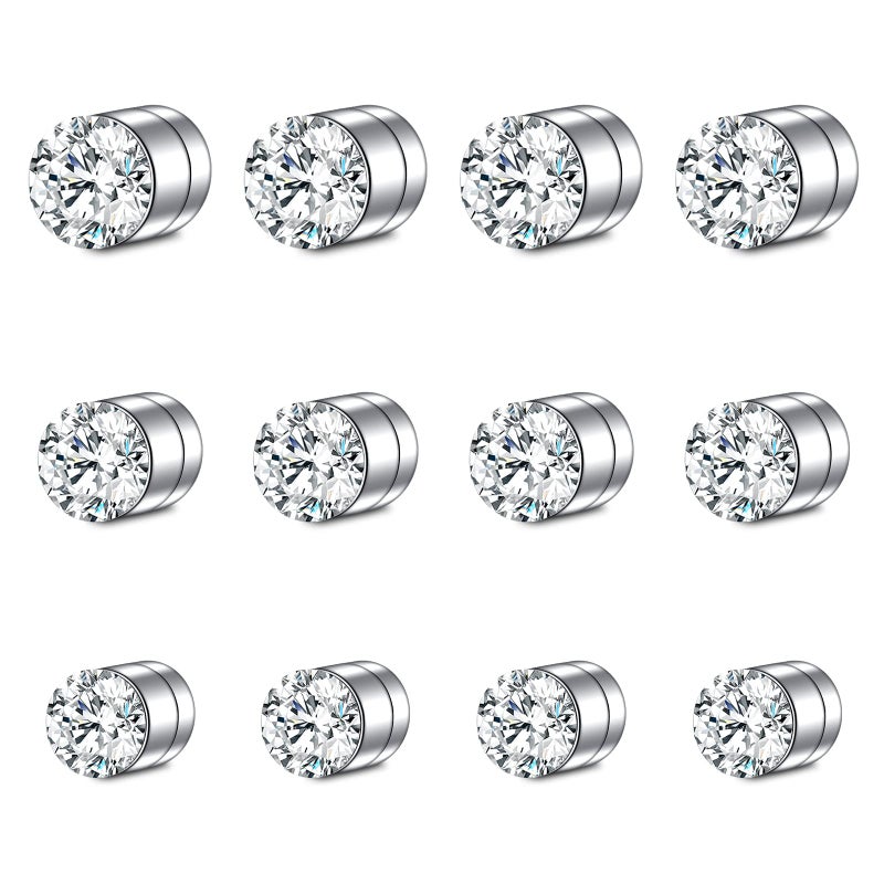 MODRSA Fake Nose Stud Magentic Nose Stud Fake Nose Ring Stud Fake Stud Noes Ring Magnetic Nose Ring Magnetic Nose Piercing Magnet Nose Studs Tiny Magentic Earrings Stud 3mm 4mm 5mm - Image 1