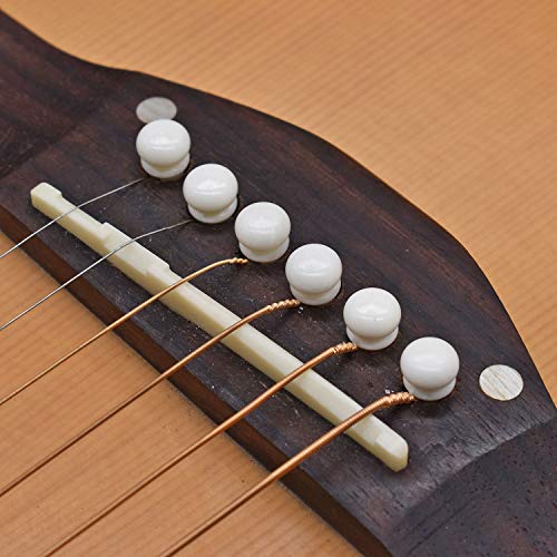 Vencetmat Unbleached Acoustic Guitar Bridge Saddle, Fit for 74mm & 72mm Bridge Slot, Pure Complete Bone, Bone Original Color, Vintage Style, 4 Pack - Image 3