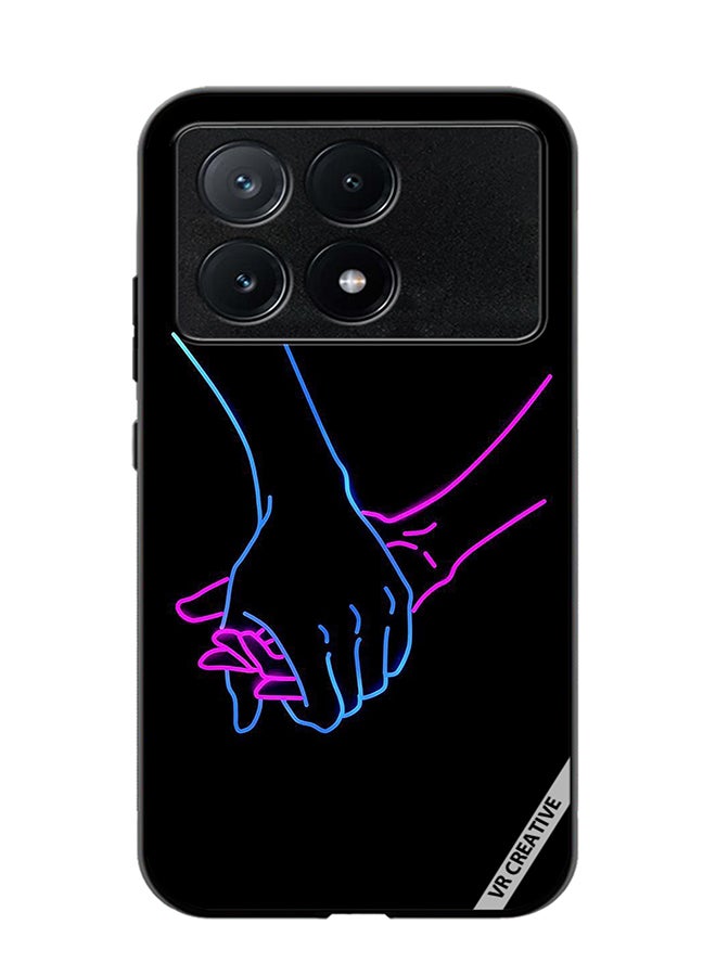 VR CREATIVE Protective Case Cover For Xiaomi Poco X6 Pro Hands Design Multicolour - Image 1