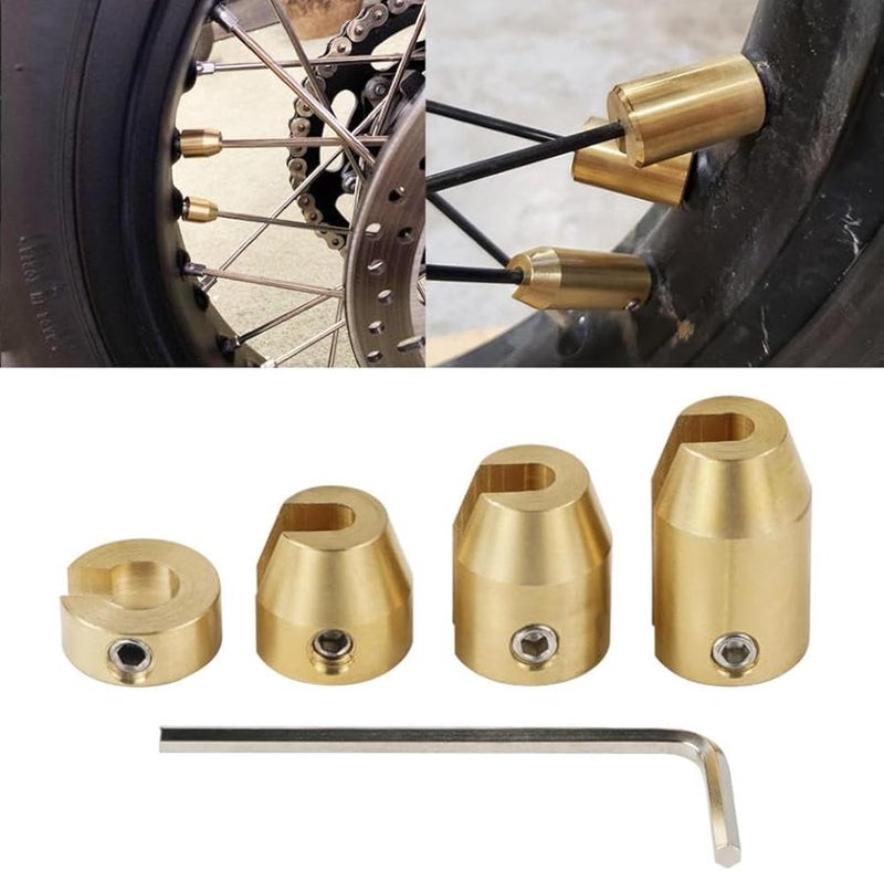 طقم تعبئة أوزان توازن سبوك عجلات الدراجات النارية العالمي من النحاس الأصفر سوبر موتو دبل سبورت - Image 3