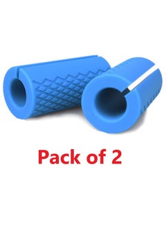Shopoflux Silicon Gym Dumbbell And Barbell Grips|Fat Bar Grip Fit Standard Barbell, Dumbell Handles, Bicep, Pull Up Bar, Rope Grips For Weight Lifting Fitness Training (Pack Of 2)  - Image 2