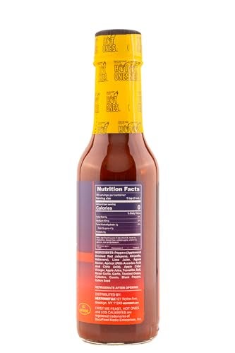 Hot Ones Los Calientes Barbacoa Hot Sauce Made With Natural Ingredients & Powerful Flavors From Smoked Red Jalapeno, Chipotle & Habanero Peppers, 5 fl oz Bottle (1-Pack) - Image 4