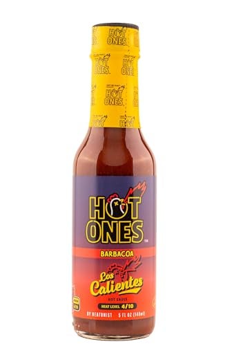 Hot Ones Los Calientes Barbacoa Hot Sauce Made With Natural Ingredients & Powerful Flavors From Smoked Red Jalapeno, Chipotle & Habanero Peppers, 5 fl oz Bottle (1-Pack) - Image 1