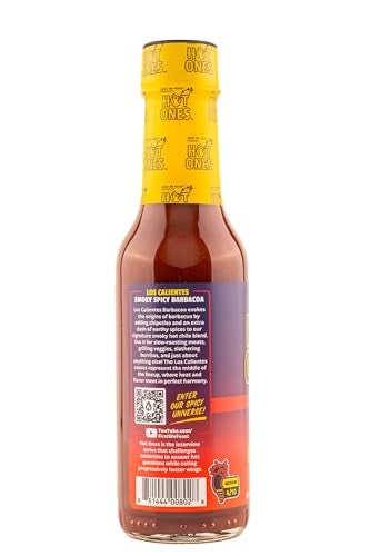 Hot Ones Los Calientes Barbacoa Hot Sauce Made With Natural Ingredients & Powerful Flavors From Smoked Red Jalapeno, Chipotle & Habanero Peppers, 5 fl oz Bottle (1-Pack) - Image 3