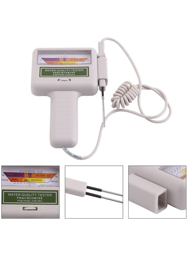 Generic PH Tester Portable 2 in 1 PH CL2 Chlorine Level Meter Water Quality Analysis Measurement Monitor Checker for Swimming Pool Spa Water Water Spring  - Image 4