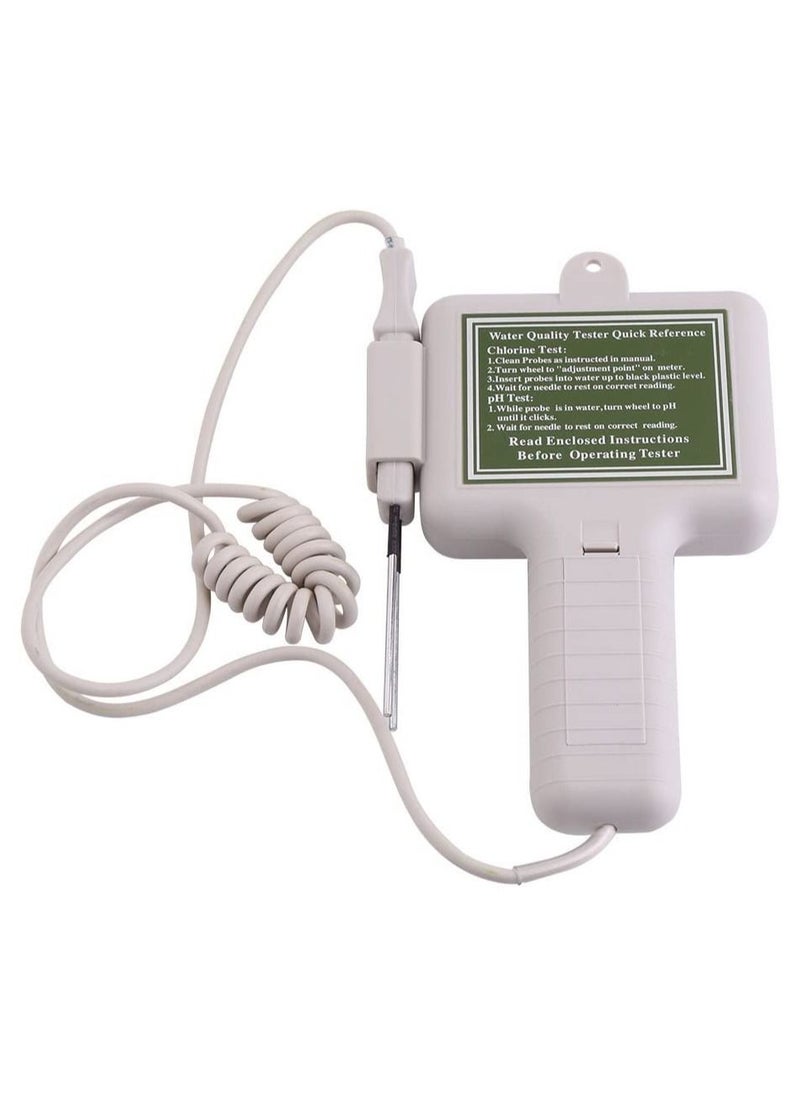 Generic PH Tester Portable 2 in 1 PH CL2 Chlorine Level Meter Water Quality Analysis Measurement Monitor Checker for Swimming Pool Spa Water Water Spring  - Image 3