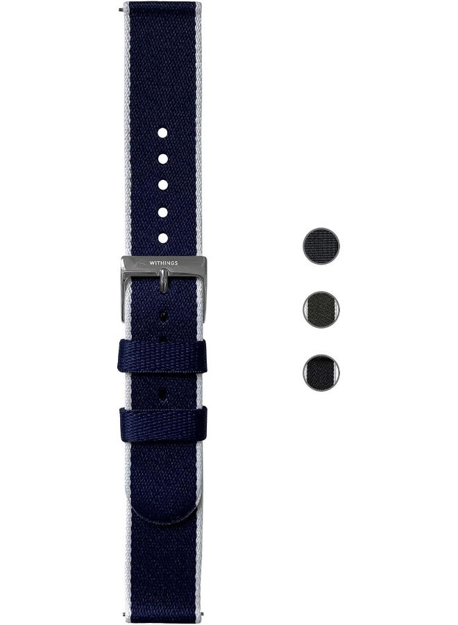 Withings Recycled Woven PET Wristbands for Steel HR, Steel HR Sport, Move ECG, Move, Steel, and ScanWatch - Image 4