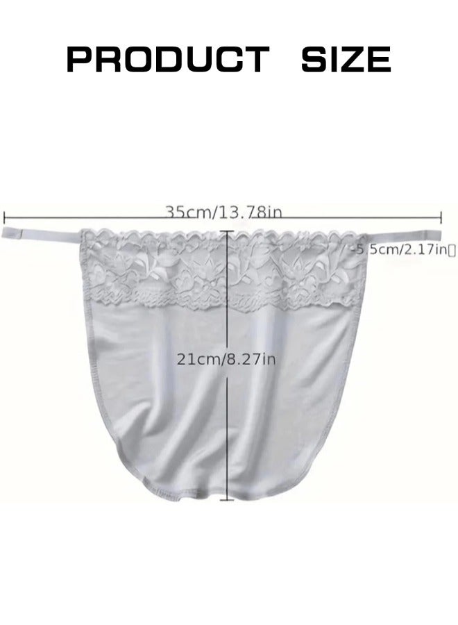 ShebSheb 4PCS Anti-Peep Lace Camisole Cleavage Cover Bra Insert,Detachable Breast Cover for Women - Image 4