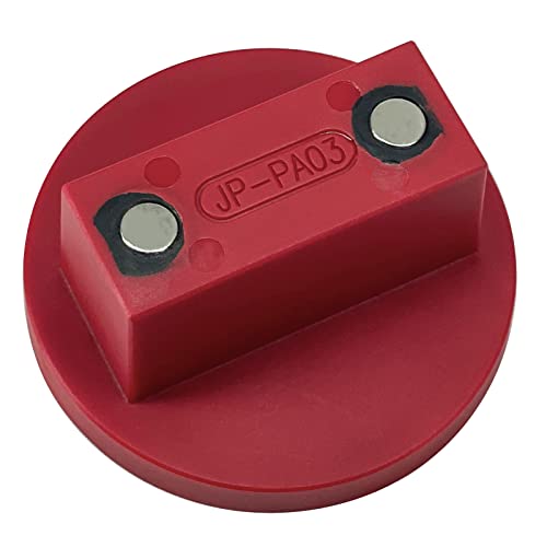 Potauto Nylon PA6 Magnetic Jack Pad Jacking Puck Adapter Support Compatible with Mercedes Benz Vehicles 2000-Present (Qty 1, Red) - Image 1