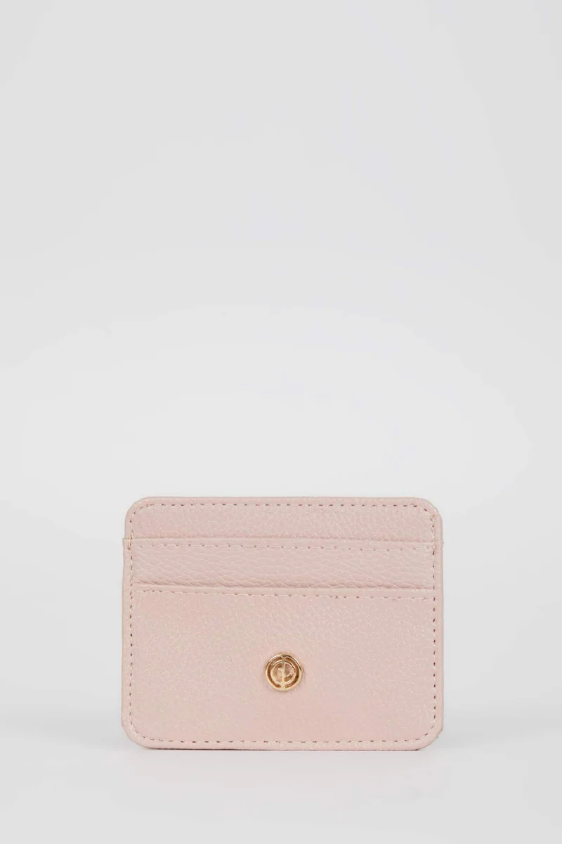 Women Faux Leather Card Holder