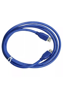 ماركة غير محددة كابل تمديد USB 3.0 ذكر إلى ذكر USB 3.0 عالي السرعة لنقل البيانات بسرعة 5 جيجابايت في الثانية مع حماية للكمبيوتر الشخصي - الكمبيوتر المحمول - الأجهزة الأخرى 1 متر - أزرق  - Image 3