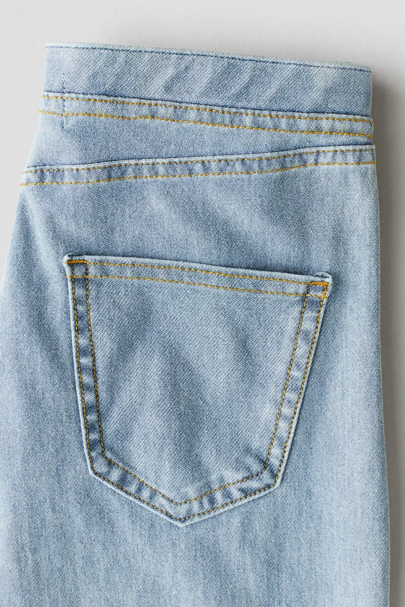 H&M Wide denim-look trousers