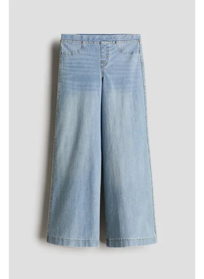 H&M Wide denim-look trousers