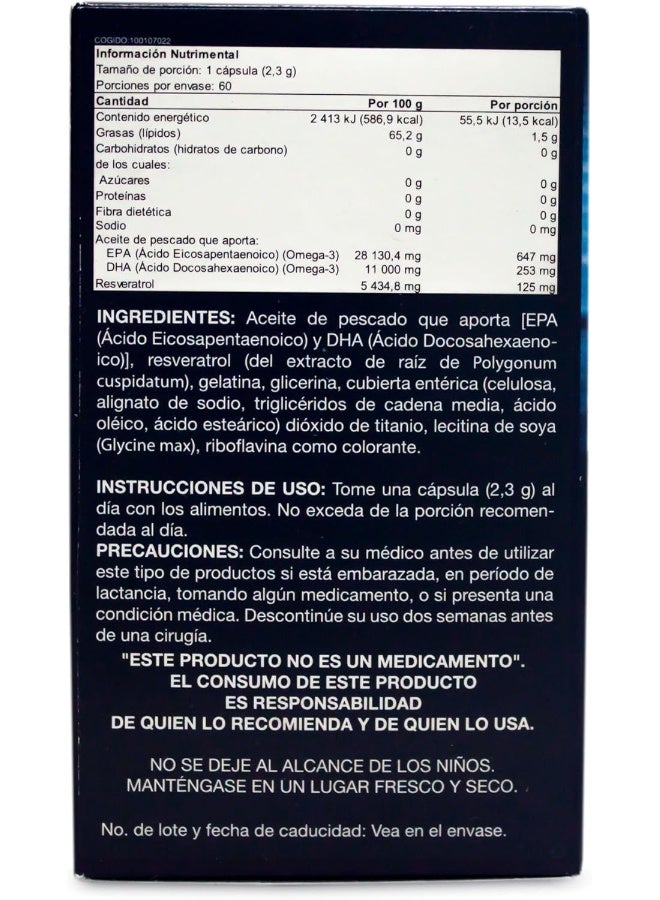 جي إن سي زيت السمك بقوة ثلاثية من GNC + ريسفيراترول - Image 2