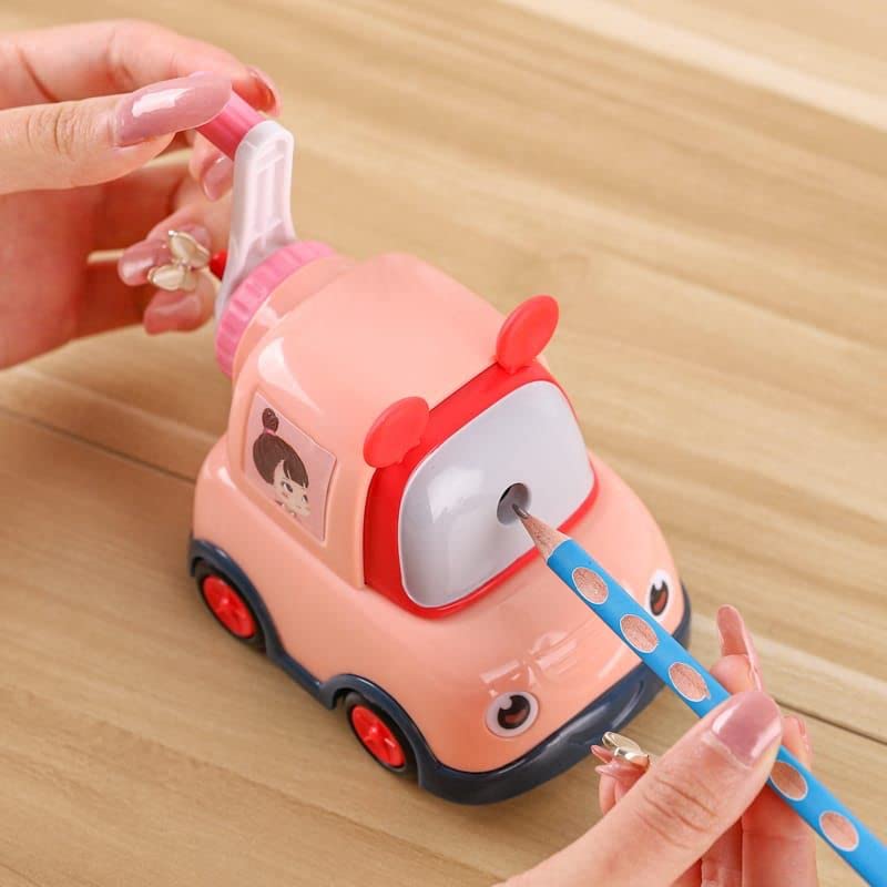 Mayatra's Cartoon Car Pencil Sharpener, Table Sharpener Machine, with Multicolor. - Image 3