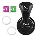 YoRise Car Push Start Button Cover Metal Engine Start Stop Button Cover Cool Car Ignition Buttons Rocker Covers Universal Vehicle Interior Decoration Accessories for Cars Black - Image 2