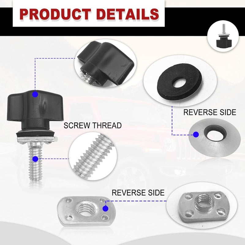 BSAMZO Thumb Screw Kit for Jeep Wrangler - Image 3
