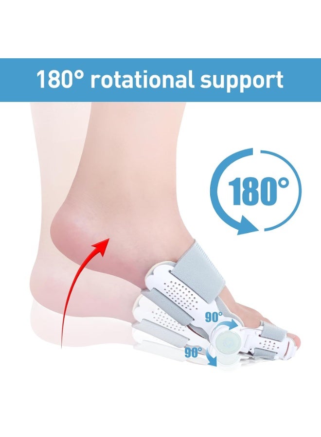FDTY Bunion Corrector for Women Men Big Toe,Adjustable Knob Bunion Corrector for Bunion Relief,Bunion Fix with Bunion Silicone Pad，Suitable for Left/Right Feet Bunion Relief, Grey - Image 4