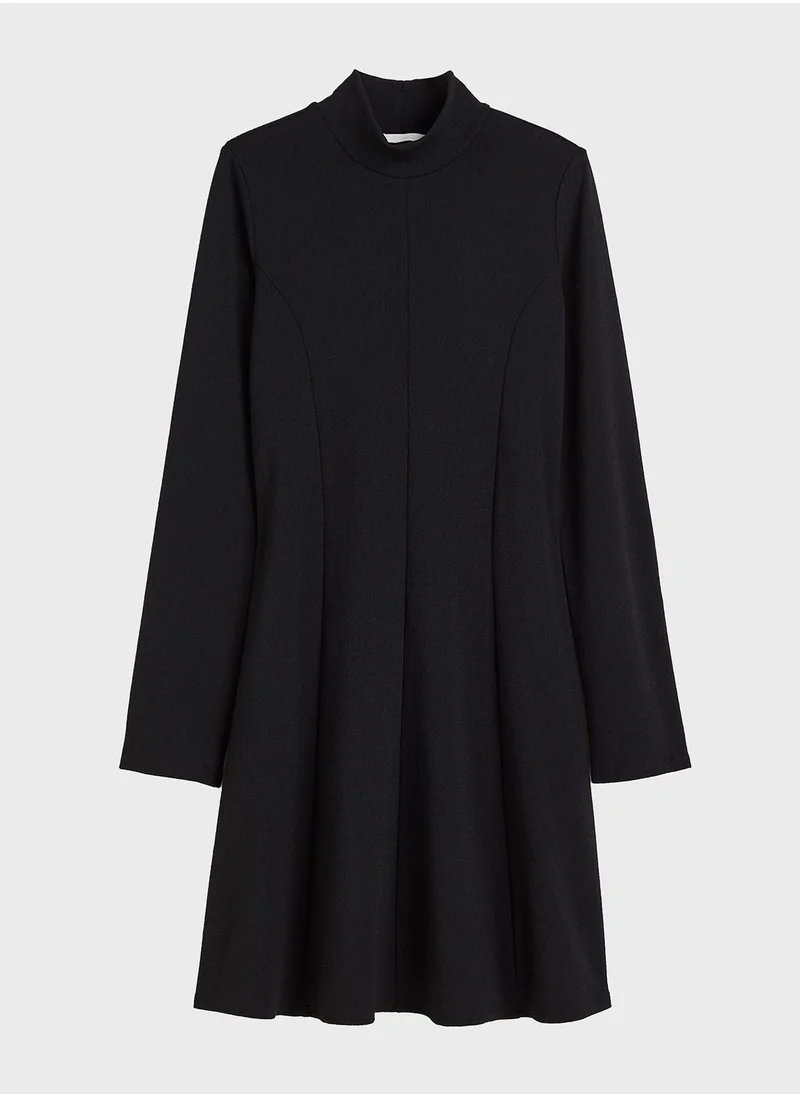 H&M Turtle Neck Tiered Dress