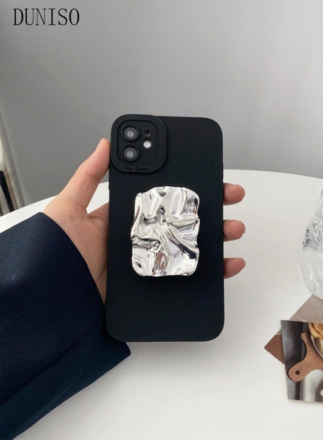 DUNISO iPhone 15 Pro MAX Phone Case 6.7" Full Body Protective Phone Cover With Phone Holder Anti-fall Phone Case Built-in Screen and Camera Protector For Apple 15 Pro MAX Phone Case - Image 3