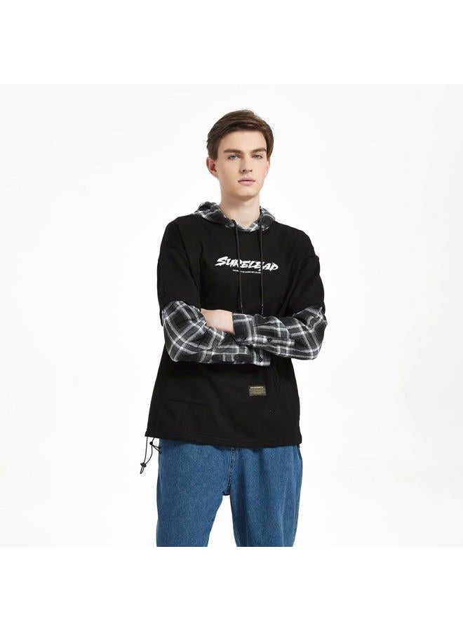 GURUNVANI Japan Style Patchwork Hoodies Men Characters Streetwear Hoodie Men Sweatshirt  - Image 4