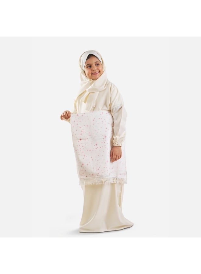 Reetal Girls Prayer Set with Mat & Abaya – Soft Velvet – Age 6-14 – Multicolor – Size M - Image 4