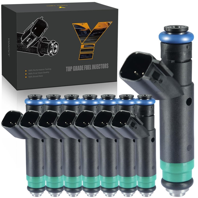 YIHOVY Upgraded Fuel Injectors FJ475 fit for Jeep 20052007 Grand Cherokee 20062007 Commander fit for Dodge 20042007 Ram 1500 20042007 Dakota V8 47L Flex 8 - Image 2