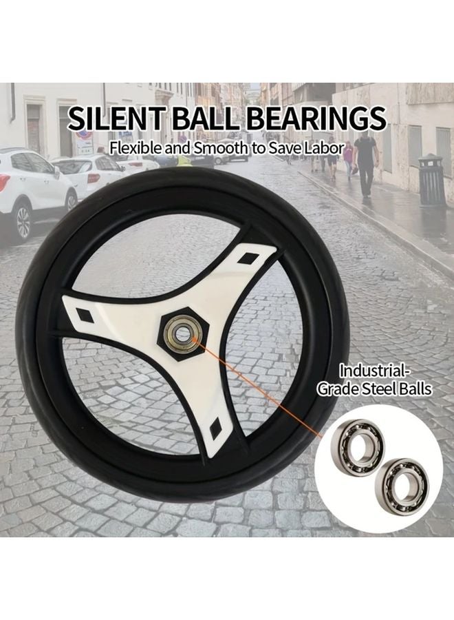 7 48 بوصة عجلات كراسي تحميل لعربة التسوق مقطورة عربة 2 قطعة هادئة مقاومة للاهتراء - Image 4