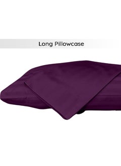 snooze Snooze Striped Long Pillowcase, Purple  - Image 1