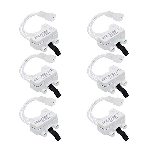 Beaquicy 3406107 Dryer Door Switch by Beaquicy - Replacement for Whirlpool, Ken-more, Roper, Amana, Crosley Dryer (6-Pack) - Image 1