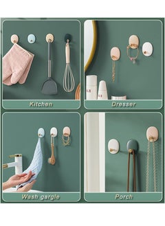 Y&D Self Adhesive Wall Hooks for Hanging Keys Towels Purses Hats Caps Scarves, Decorative Hook, Sticky  - Image 5