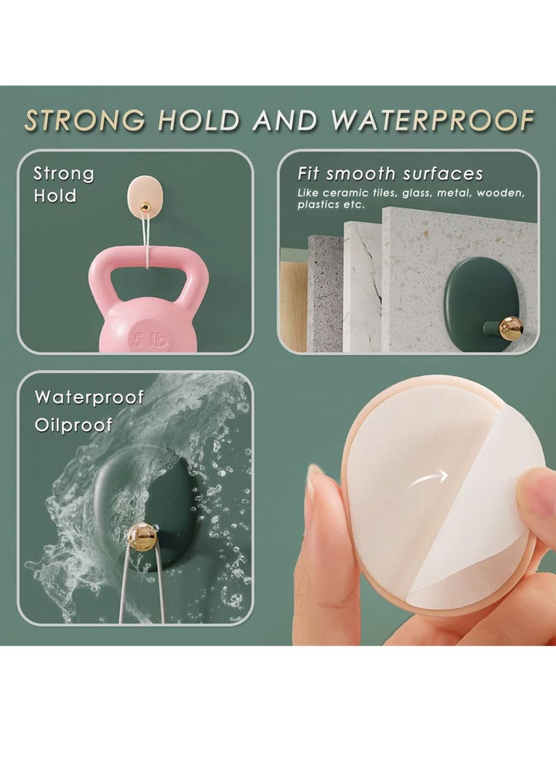 Y&D - Self Adhesive Wall Hooks for Hanging Keys Towels Purses Hats Caps Scarves, Decorative Hook, Sticky - Image 1
